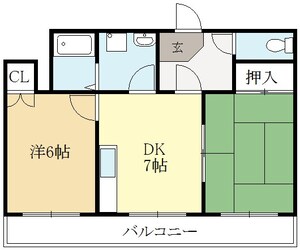 大久保駅 徒歩15分 2階の物件間取画像